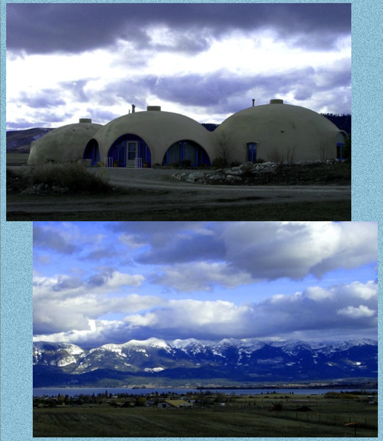 Wide open spaces: This 5,000 sq. ft. Monolithic Dome home sits next to Flathead Lake and has a spectacular view of the Mission Mountains.