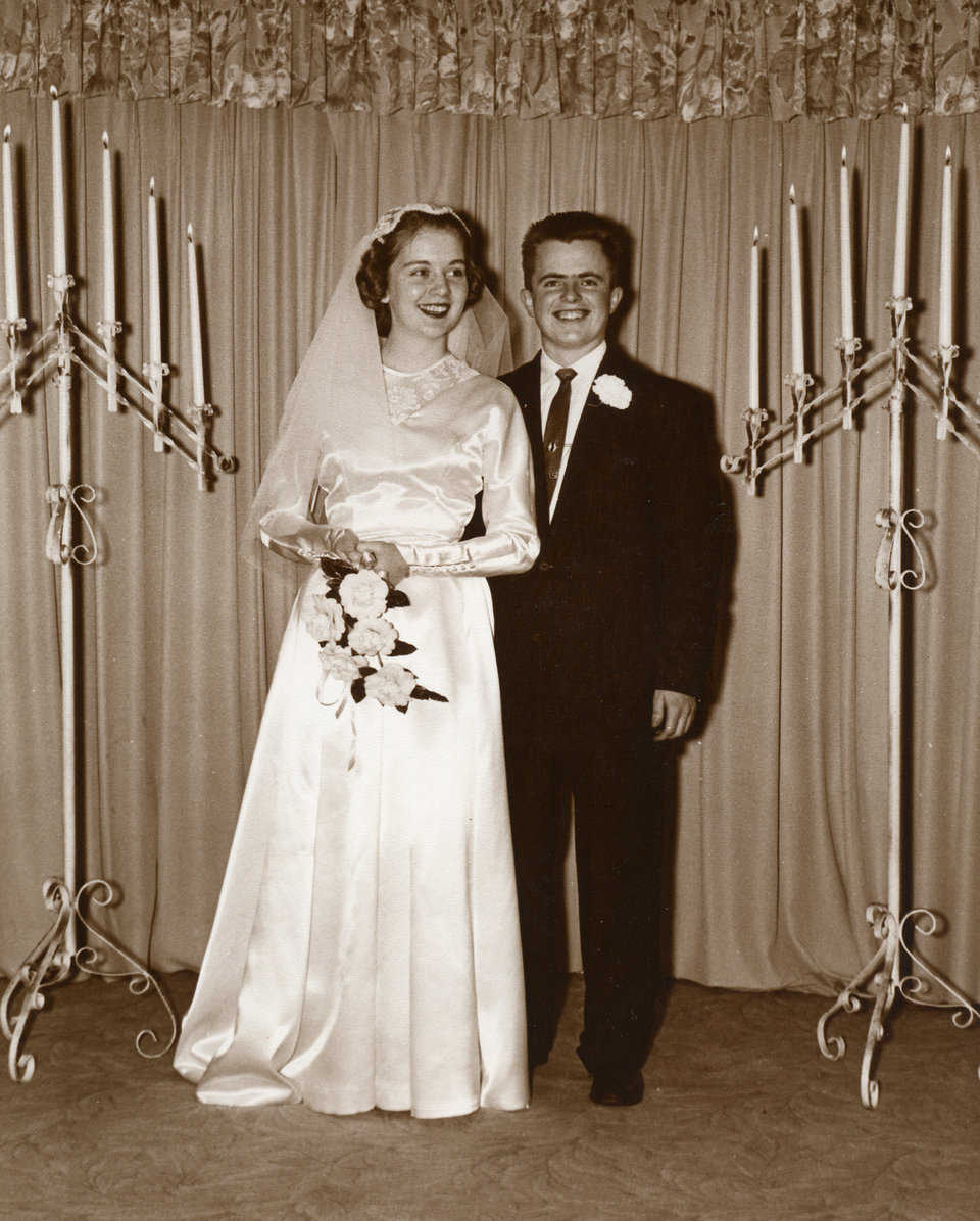 Judy and David B. South on their wedding day, February 20, 1959.
