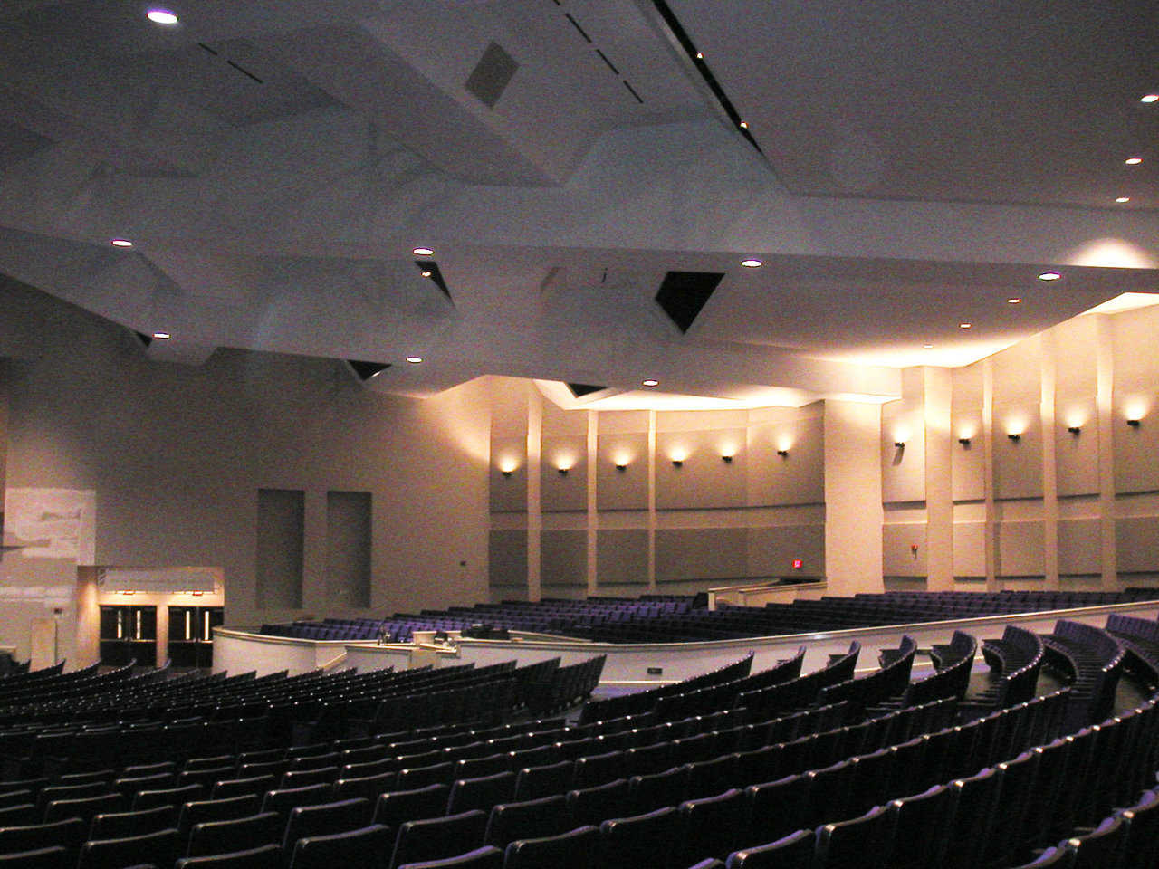 Huge interior — This dome encloses 61,575 square feet. This chapel utilizes about 1/3 of this dome’s space.