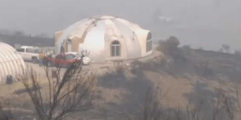 John Belles home after the wildfire.