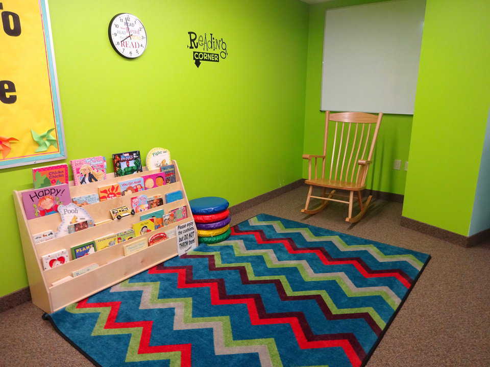 Kasson library reading corner