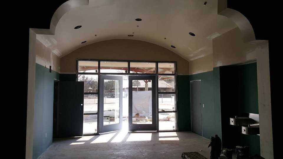 Gym interior entrance