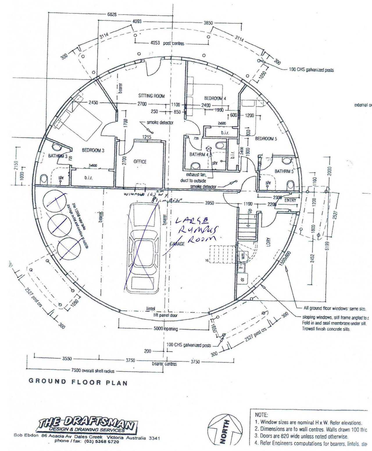 Floor plan of the dome, shown here is the ground floor