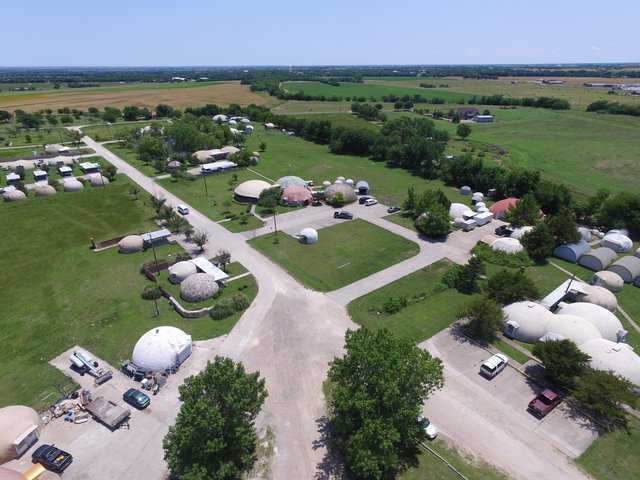 Aerial view of complex