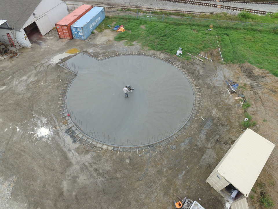 Monolithic Dome concrete foundation