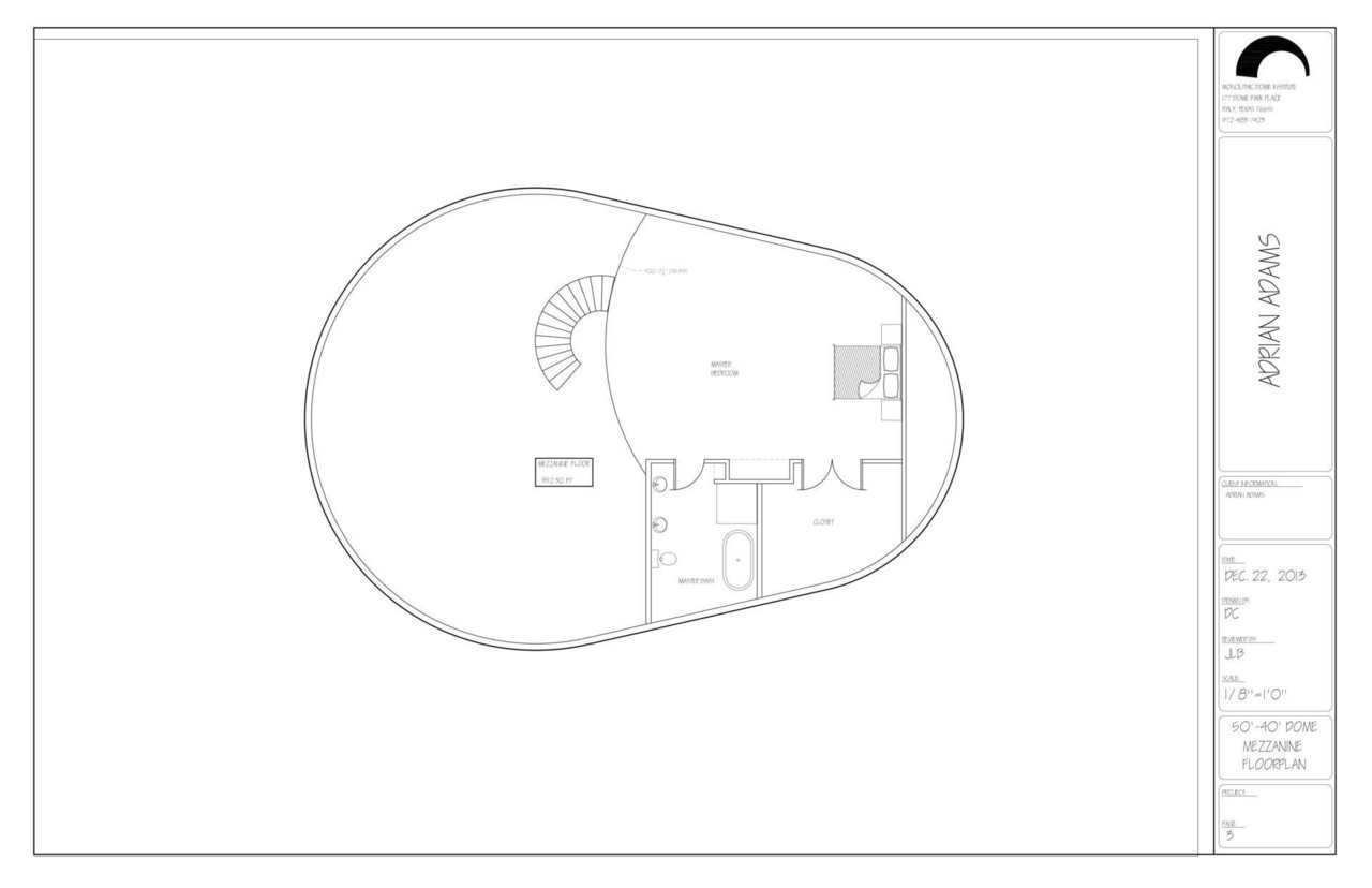 Mezzanine level floor plan