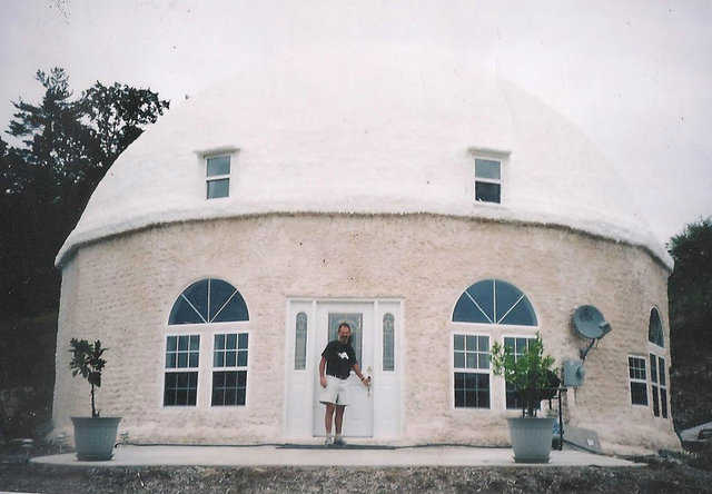 Dome front door.