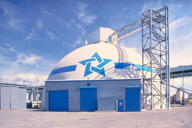 Cement storage dome