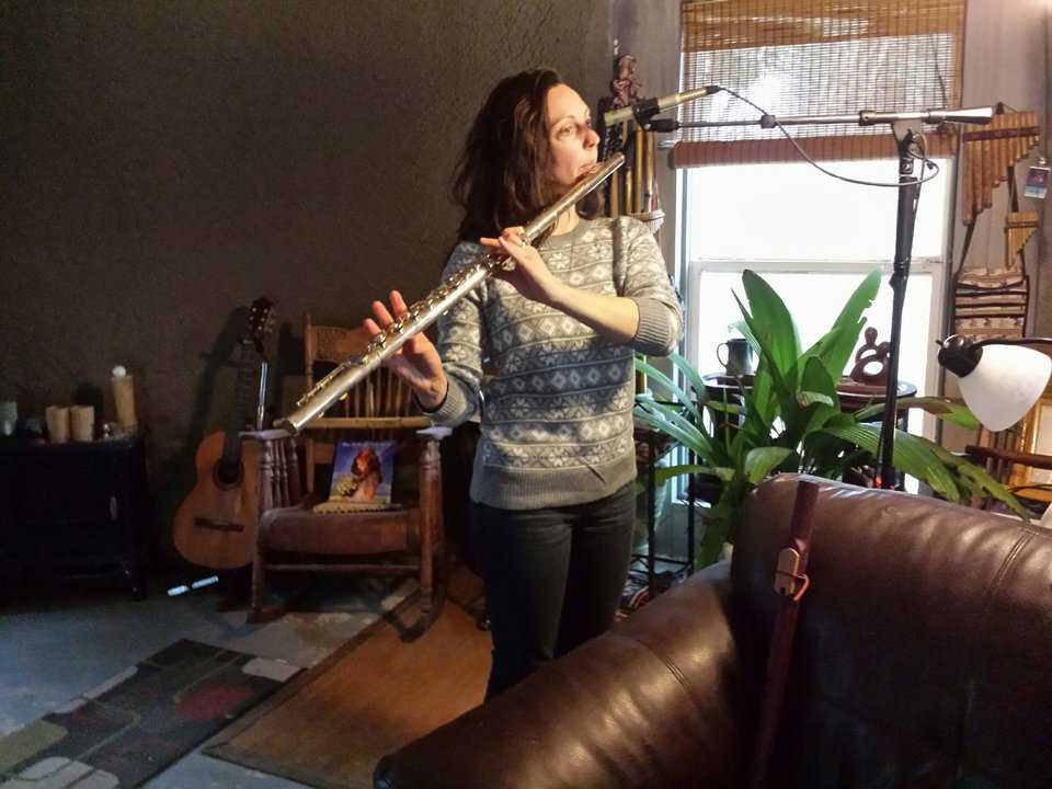 Flute playing