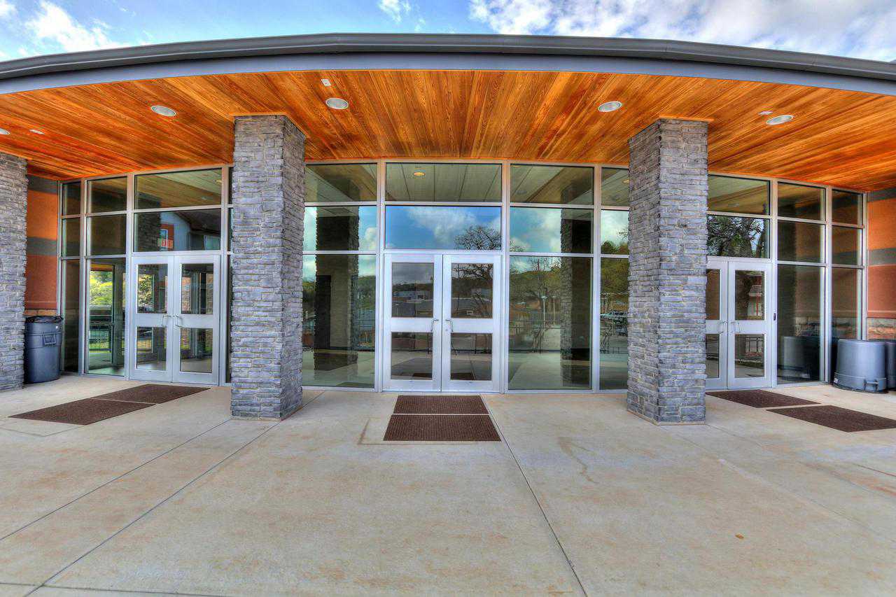 Doors at entrance