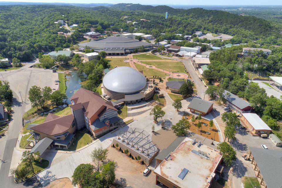 Aerial view of dome
