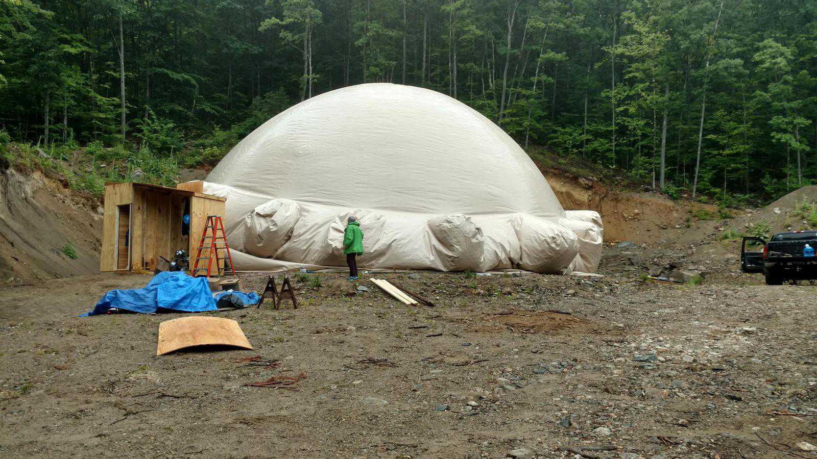 Building a dome home in rural Maine