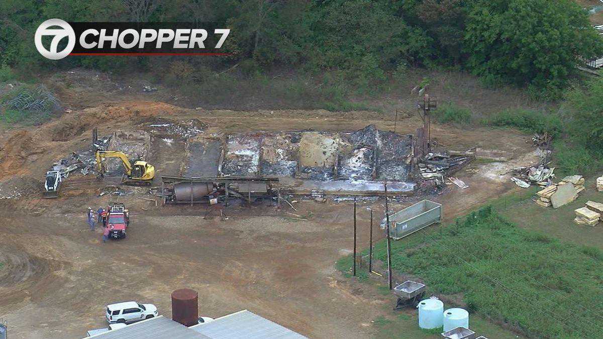 Fertilizer blend plant aftermath