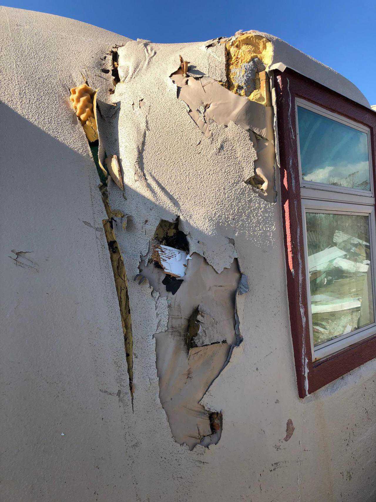 Augment damaged by flying transformer
