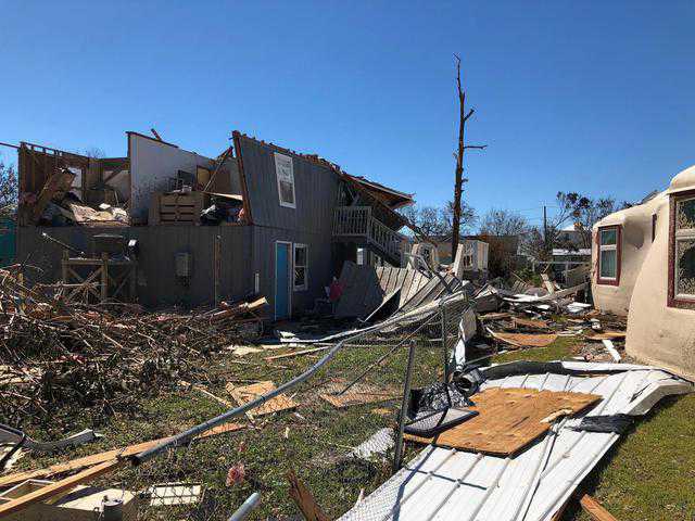 Destroyed house