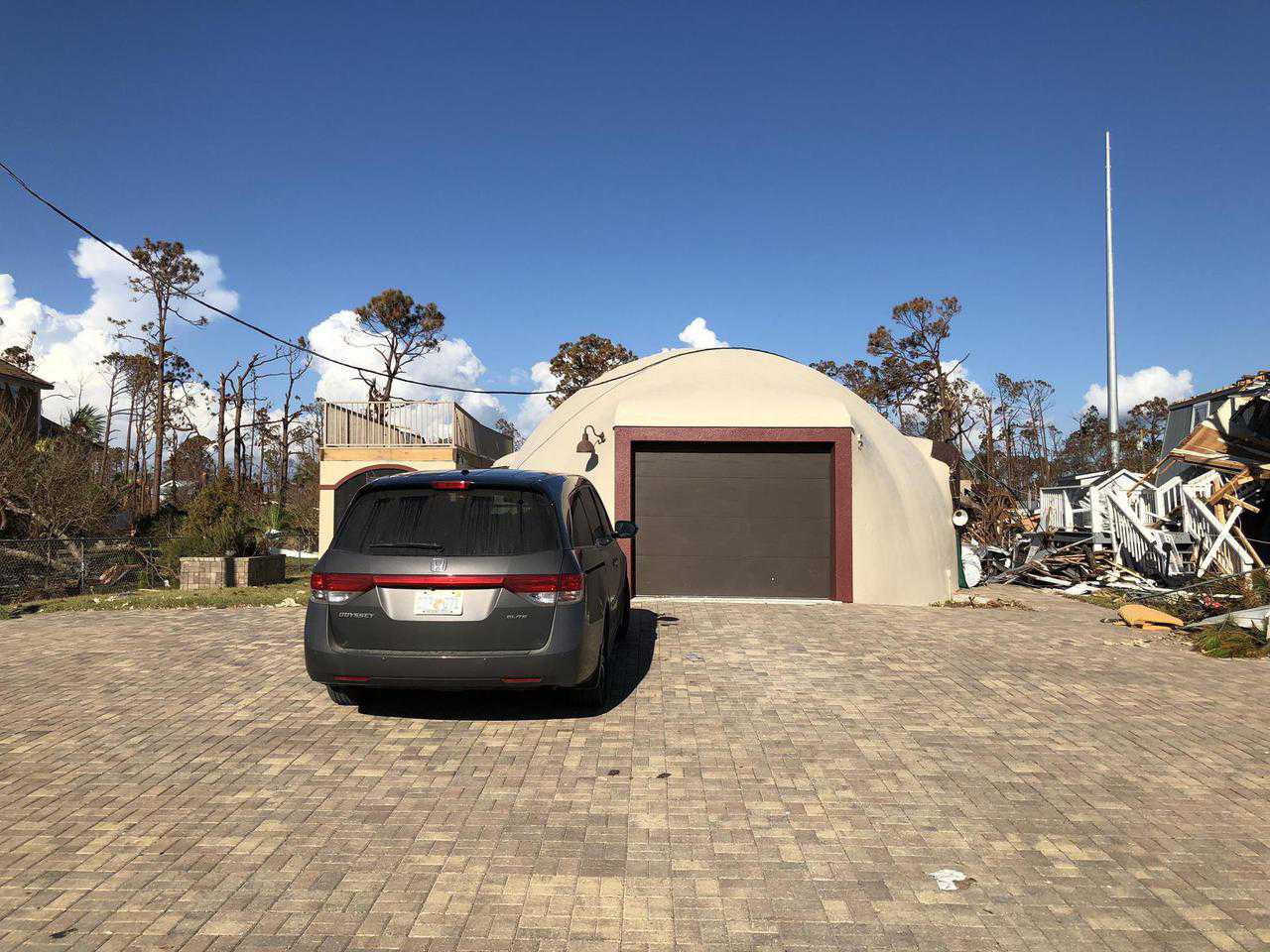 Hurricane garage door