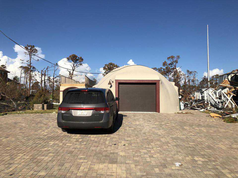 Hurricane garage door