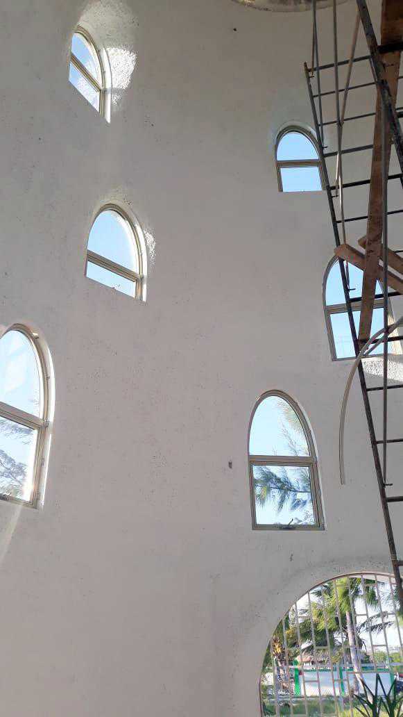 Inside the completed shell