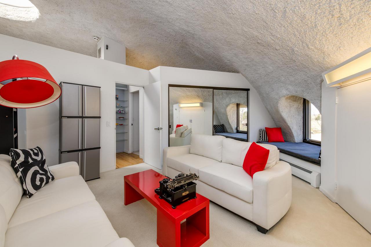 Upstairs living area and bedroom