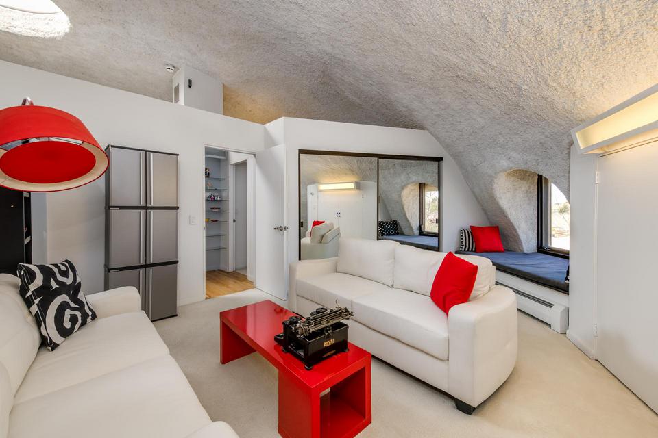 Upstairs living area and bedroom