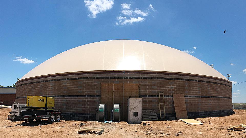 Exterior view of the inflated Transverse Airform