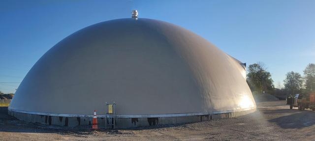 Sunshine Sparkles on the New Dome